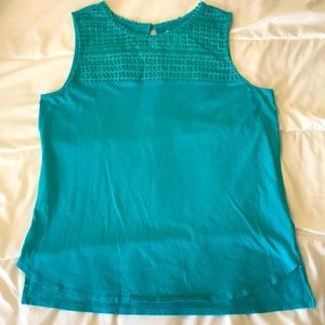 Stylus tank top blue green